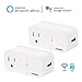 Leelbox Smart Plug 2 Pack Wifi Mini Smart Outlet Wireless Time Smart Switch Compatible with Google Home, No Hub Required, Remote Control Your Device Anywhere Via Free App