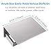 APLusee Brushed Nickel Toilet Paper Holder with Phone Shelf, 304 Stainless Steel Toilet Tissue Roll Holder, Wall Mounted Bathroom Paper Roll Dispenser