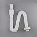 Neady Expandable & Flexible 33.46 Inch Kitchen Sink Sewer Drain Pipe Tube S Trap Tubing Bathroom Kitchen Sink Installation Parts White Sink Plumbing kit P Trap (S Trap)