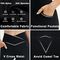 FireSwan Womens Crossover Flare Leggings with