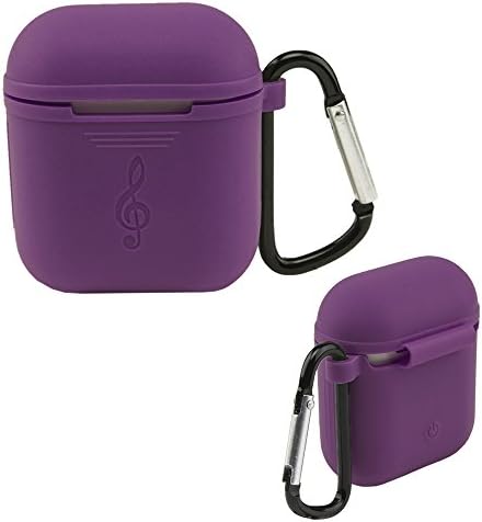 ENSULTD Silicone Protective Case For Airpods Shock Proof, Scratch Proof (Violet)