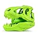 Funwares Wash n' Roar T-Rex Shower Head, Green - Shower Nozzle Shaped like a Tyrannosaurus Rex Skull
