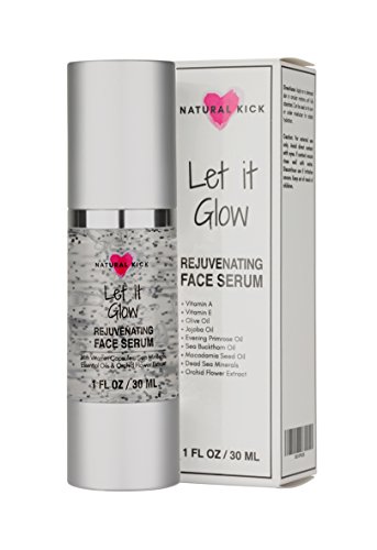 Serum For Face - Rejuvenating Face Serum, Makeup Primer and Moisturizer with Antioxidnats Vitamins E, A, Reduce Appearance of Fine Lines, Uneven Skin Tone - by Natural Kick 1 Fl. Oz Serum For Face - Rejuvenating Face Serum, Makeup Primer and Moisturizer with Antioxidnats Vitamins E, A, Reduce Appearance of Fine Lines, Uneven Skin Tone - by Natural Kick 1 Fl. Oz