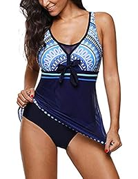 Bañador de una pieza para dama con falda de adelgazamiento