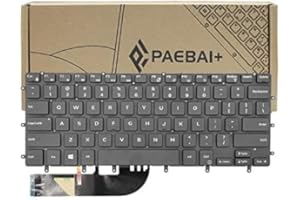 PAEBAI+ Replacement Laptop Keyboard Backlight for Dell XPS 15 9550 9560 9570 7590 P56F, inspiron 15 7558 7568, Precision M551