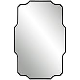 Uttermost Casmus Matte Black 24" x 35 1/2" Rectangular Wall Mirror