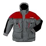 Ice Armor Men's Lift Parka, Large, Red/Grey
