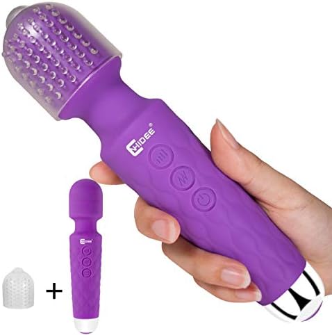 CNHIDEE Personal Massager Cordless Therapeutic Convenient Travel Size Powerful Massage 20x speeds USB Rechargeable Muscle Aches Sports Recovery Stress Relief Back Neck Head arm Foot (Purple)