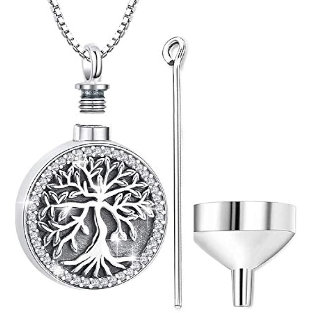 Cremation Jewelry For Ashes, Urn Necklace Women, Sterling Silver Keepsake Charm eBay