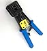 RJ45 Professional Heavy Duty Crimp Tool Ethernet Connector Crimper Cutter HD Crimping Wire Cable Stripper Stripping Blades for EZ End Pass Through RJ-45 RJ12 RJ11 Legacy Connectors