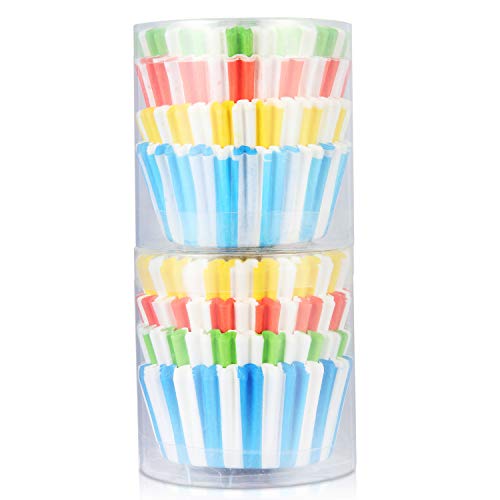 Baking Paper Cups Muffin Liners Cupcake Paper Liners Disposable Baking Cup Colorful Cup Standard Size for Baking, Pack of 200 - Thumbnail 7