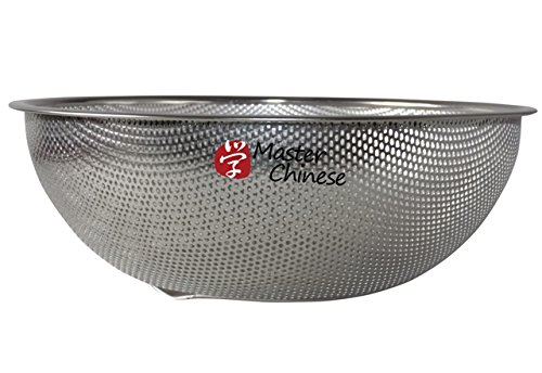 Japanese Design Strainer Colander Plastic Type 304 Stainless Steel Set - 10 x 12 inches