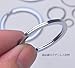 Lontenrea 70 PCS Key Chain Rings Round Flat Metal Split Ring for Home Car Keys Organization (15mm+20mm+25mm+28mm+30mm+32mm+35mm)
