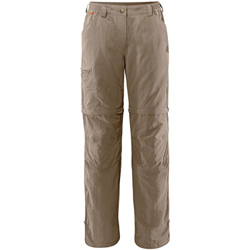 VAUDE Women's Farley Zo IV Zip-Off Travel Pants -Muddy, Size 38