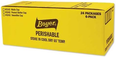 Boyer Candy Smoothie Cups, 3 Ounce -- 24 per case.