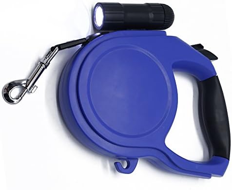 Retractable Dog Leash Supplies Large Walking YSZJH LED Flashlight Retract 26ft Nylon Durable