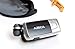 Azeca AZM04 Clip On Bluetooth Headset with Retractable Earbud - Metallic Silver