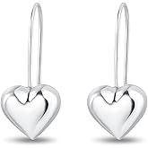 Cycuff 925 Sterling Silver Hoop Earrings Colorful Cubic Zirconia Jewelry Drop Earrings for Women Set Earring Gifts for Her