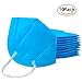 Muryobao Mouth Mask Anti Pollution Mask Unisex Outdoor Protection N95 4 Layer Filter Insert Anti Dust Mask Pack of 10 Blue
