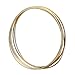 EBOOT 5 Pcs Metal Rings Hoops Macrame Rings for Dream Catcher and Crafts Supplies Gold Floral Wreath Macrame Hoops for Wedding DIY Wall Hanging Craft(6 Inch)