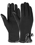 Womens Screen Touch Gloves Winter Thick Warm Lined Smart Texting Gloves