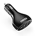 CHOETECH USB C Car Charger, 3-Port 18W Power Delivery Car Charger with 12W 2.4A Dual Ports Fast Charging Car Adapter Compatible iPhone SE/11/11 Pro/11 Pro Max/XS/XS Max/XR/X/8, Samsung Note 10/S10/S9