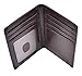 YUHAN PRETTY Slim Thin ID/Credit Card Holder Leather Bifold Front Pocket Wallet RFID Blocking (Coffee)