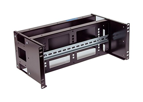 Rackmount Din Rail and Blank Double Panel 4U