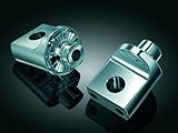 Kuryakyn Non-Pivoting Splined Male Mount Adapters (pr) for Harley Davidson - One Size