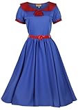 Lindy Bop Women's 'Odette' Classy Vintage 1950s Flared Swing Party Evening Dress