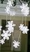 YCT 3m Long Cardboard Beautiful Snowflake Garland, Snowflake Christmas Ornaments
