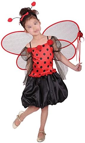 Betusline Kids Girls Child's Ladybug Wings Tutu Costume Role Play & Dress-Up