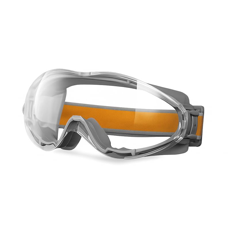 Photo 1 of TNDCKP grey Anti-Fog Safety Goggles - Wide Vision, Adjustable Fit, Chemical Splash, Lightweight for Lab/Chemistry/Biology (grey)