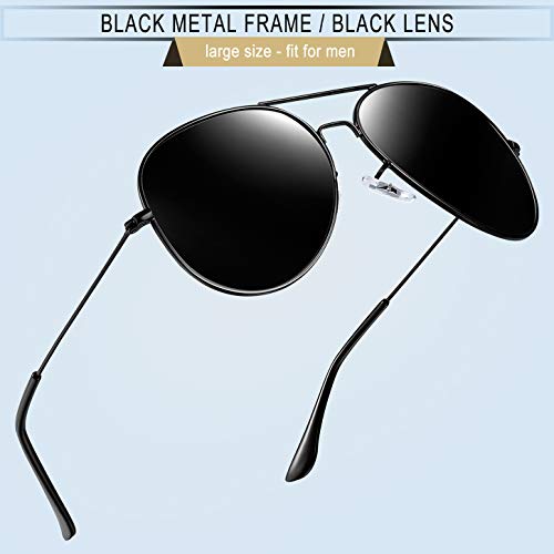 large size aviator sunglasses