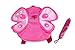 Toddler Backpack with Attachable Safety Harness,Cute Pink Butterfly Book Bag,Child Runaway Restraint,Loop for Parents to Hold, Public Places Kid Keeper