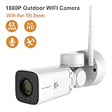 KAANSKY Wireless camera for Home Security Outdoor With HD 1080P 2MP IP Bullet Camera PTZ 4X Zoom AF Lens, Two-Way Audio Night Vision With Motion Detection, Weatherproof IP66 Support 128G SD Card