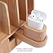 MobileVision Compatible Adapter for Apple Airpods use w/Bamboo Charging Stations & Multi Device Stands (Airpods Charger & Charging Case not Included)