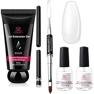 nail gel clear makartt dehydrator primer bundle 50ml poly