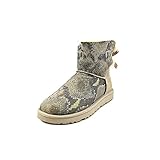 UGG Australia Womens Mini Bailey Bow Snake Boot