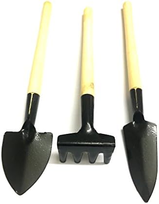 3-Piece Garden Tool Wood handle Little Garden Tool Potted plant tool Plant care Makes the Perfect Gift