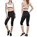 Women's Hot Sweat Slimming Neoprene Vest/Pants Body Shaper for Weight Loss, Thigh Belly Fat Burner Leggings Hot Thermo Waist Trainer Capris Sauna Suits Black by LYTOPTOP
