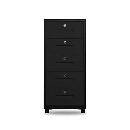 5 Drawers With Lock Disassembly File Cabinet Metal Filling File