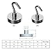 AIDOUT Magnetic Hooks-Strong Powerful and Heavy Duty-4 Pack Hanging Hooks - 40 LB & 80 LB Industrial Grade Multi-purpose Neodymium Hanging Hooks Great for Your Refrigerator and Other Magnetic Surfaces