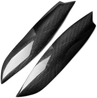 車の装飾 炭素繊維車の車両ステッカー装飾 2 Pcs炭素繊維車ランプ眉毛装飾ステッカーフォルクスワーゲンゴルフ5と互換性 期間限定特価品