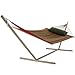 Pawleys Island Gardens Collection Large Quilted DuraCord Fabric Hammock, Trellis Stripe