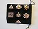 Set of 7 Polyhedral Metal Dice with Bag (16mm, Copper Color) by Dave's Dice