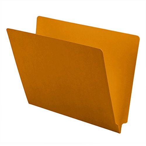 11 pt Color Folders, Full Cut 2-Ply End Tab, Letter Size, Goldenrod (Box of 100)