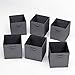 Home-Complete Closet Organizer-Fabric Storage Basket Cubes Bins 6 Grey Cubeicals Containers Drawers