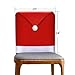 AMFOCUS Christmas Dining Chair Slipcovers Chair Back Covers Xmas Decoration, Santa Claus Hat Design, Set of 6