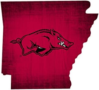 Fan Creations Arkansas Razorbacks 12" Team Color Logo State